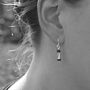 Hematite Silver Drop Earrings, thumbnail 2 of 7