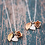 Delicate Gold Plated And Silver Mixed Charm Necklace, thumbnail 1 of 12