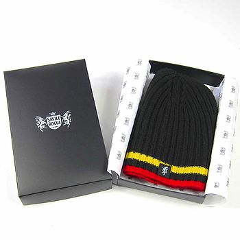 Cashmere Beanie Hat In Team Colours, 10 of 12