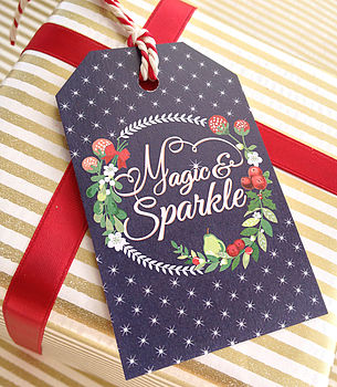 Pack Of Eight 'Berries' Christmas Gift Tags, 2 of 5