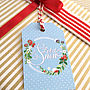 Pack Of Eight 'Berries' Christmas Gift Tags, thumbnail 4 of 5