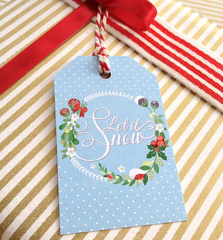 Pack Of Eight 'Berries' Christmas Gift Tags, 4 of 5