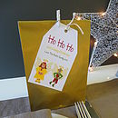Eight Personalised Christmas Party Bags By Little Fish Events