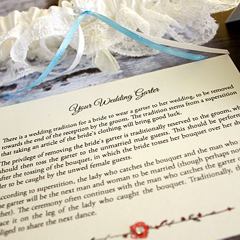 Personalised Wedding Garter By Natalie Ryan Design 