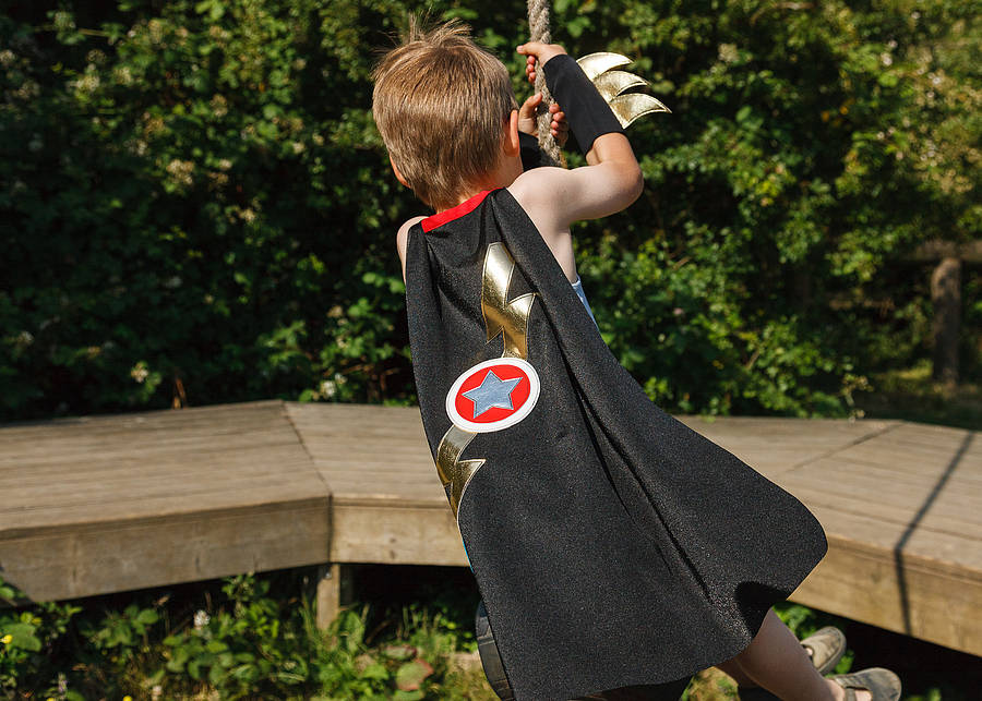 superhero cape lightening flash by iwishiwasa