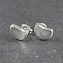 Bean Sterling Silver Studs, thumbnail 5 of 7