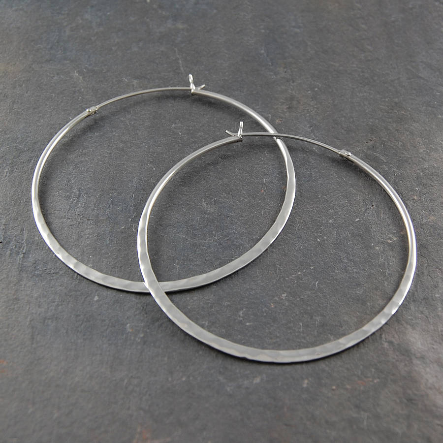 SILVER ROPE CHUNKY HOOP EARRINGS | Necker's Jewelers