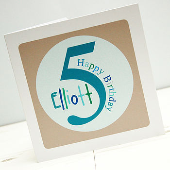 Personalised Numbered Birthday Card, 2 of 9