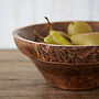 Fair Trade Carved Wooden Bowl, thumbnail 6 of 6
