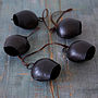 Charcoal Hanging Five Iron Bells For Indoor Or Outdoor, thumbnail 1 of 3