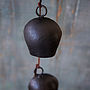 Charcoal Hanging Five Iron Bells For Indoor Or Outdoor, thumbnail 3 of 3