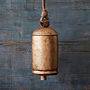 Large Gold Iron Hanging Bell For Indoor Or Outdoor, thumbnail 3 of 5