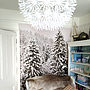 Christmas Snowy Trees Self Adhesive Wallpaper, thumbnail 8 of 9