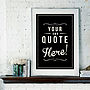 Personalised Quote 'In Your Own Words' Retro Art Print, thumbnail 1 of 7