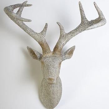 Wall Mounted Deer Head By The Orchard | notonthehighstreet.com