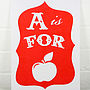 A Is For Apple Alphabet Risograph Print, thumbnail 10 of 10