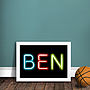 Personalised Kids Neon Sign Print, thumbnail 7 of 9