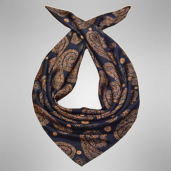Modern Paisley Square Silk Scarf, 5 of 7