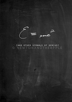 Einstein Science Equation Chalkboard Notebook, 2 of 3