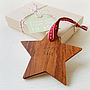 I Believe Wooden Christmas Star Decoration, thumbnail 5 of 9