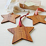 I Believe Wooden Christmas Star Decoration, thumbnail 6 of 9