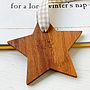 I Believe Wooden Christmas Star Decoration, thumbnail 8 of 9