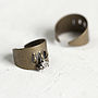 Contemporary Metal And Gemstone Cluster Ring, thumbnail 5 of 7