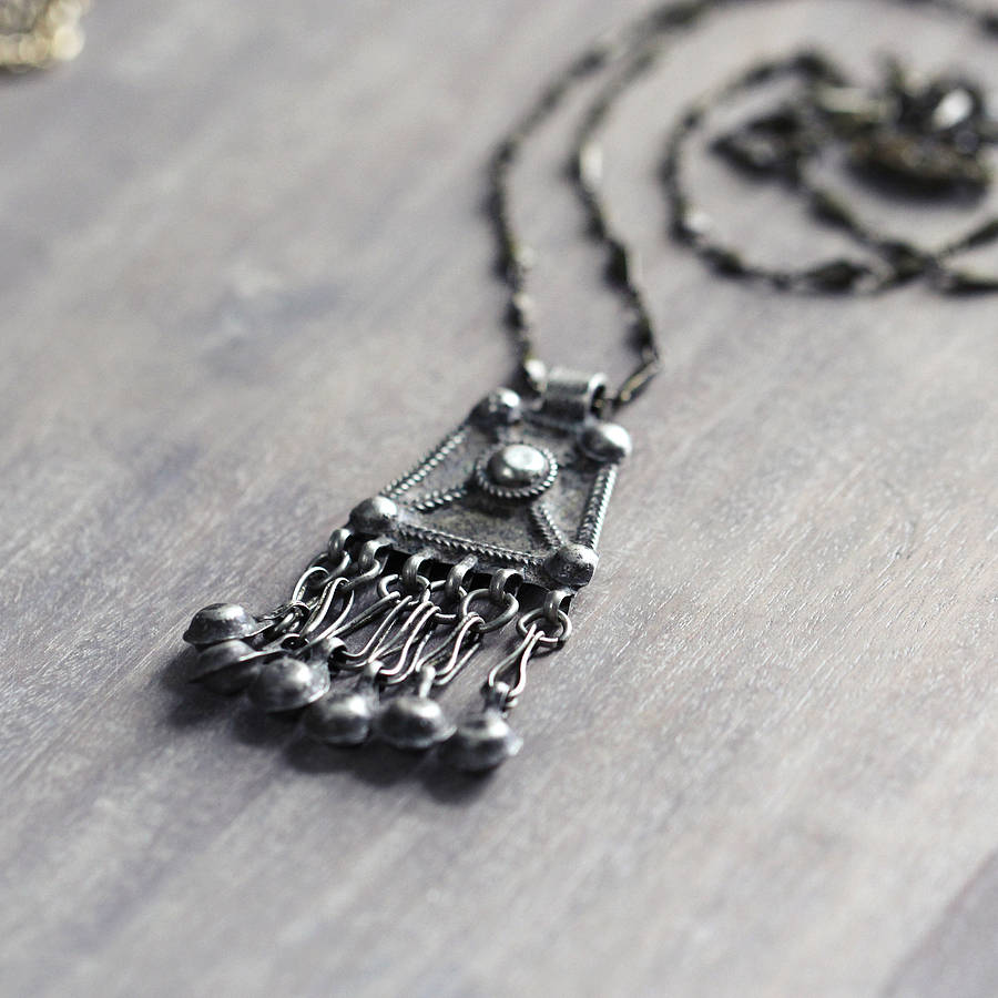 Long Tribal Pendant Necklace By Artique Boutique | notonthehighstreet.com