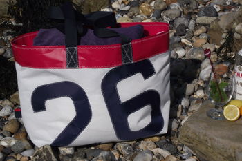 Personalised Sailcloth Beach Bag/Shopping Bag, 6 of 7