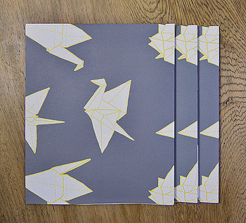 Origami Cranes Gift Wrap Set, 2 of 3