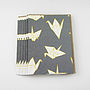 Set Of Six Origami Crane Greetings Cards, thumbnail 2 of 5