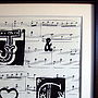 Personalised Vintage Sheet Music Initials Art Print, thumbnail 4 of 8