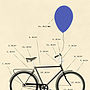 Anatomy Of A Bicycle Art Print, thumbnail 3 of 3