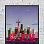 Print Of Seattle Skyline, thumbnail 2 of 3
