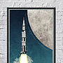 Rocket To The Moon Print, thumbnail 2 of 3