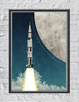 Rocket To The Moon Print, 2 of 3