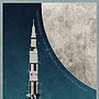 Rocket To The Moon Print, thumbnail 3 of 3