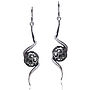 Spiral Long Drop Earrings Reduced Price, thumbnail 1 of 7