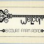 Welcome To My Home Cross Stitch Kit, thumbnail 2 of 3