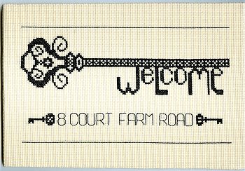 Welcome To My Home Cross Stitch Kit, 2 of 3