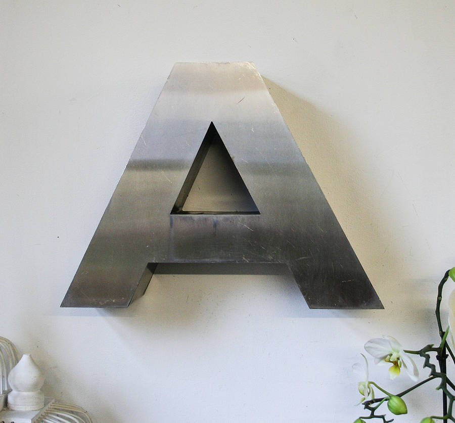 Vintage Metal Letter A By Bonnie And Bell | notonthehighstreet.com
