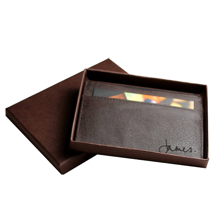 men's business card holder engraved