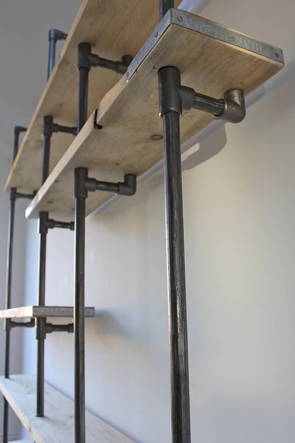 wesley scaffolding board and steel pipe shelving by urban 