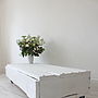 Molton White Coffee Table With Drawer On Castors, thumbnail 3 of 12