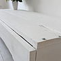 Molton White Coffee Table With Drawer On Castors, thumbnail 7 of 12