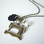 Sewing Machine Charm Necklace, thumbnail 2 of 3