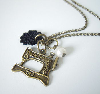 Sewing Machine Charm Necklace, 2 of 3