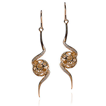 Spiral Long Drop Earrings Reduced Price, 2 of 7