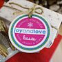 Pack Of 12 Personalised Christmas Tags, thumbnail 2 of 6