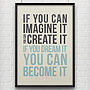 'Dream It' Typography Poster, thumbnail 1 of 3